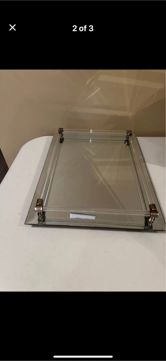 Wall Mirror with Acrylic Accents thumbnail