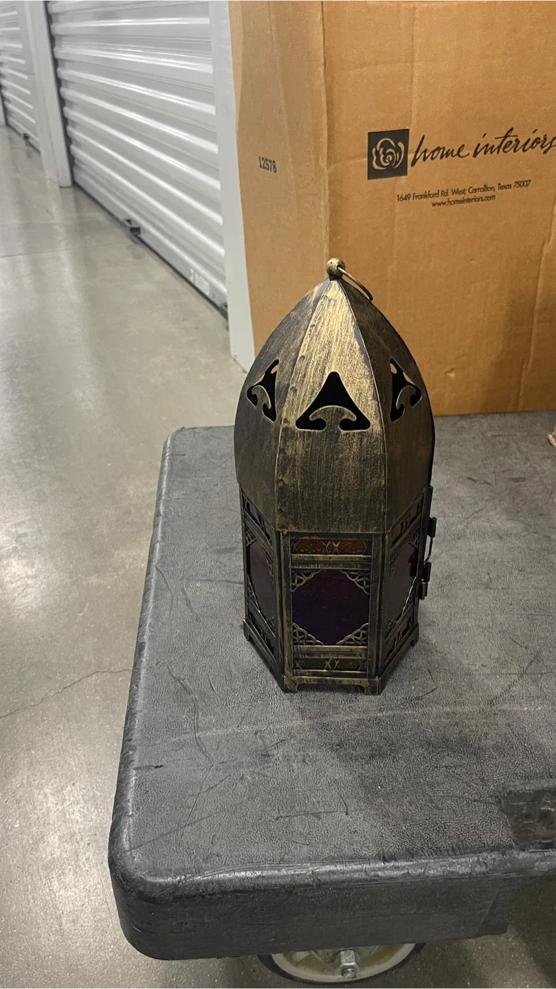 Home Interiors Metal & Glass Candle Lantern thumbnail
