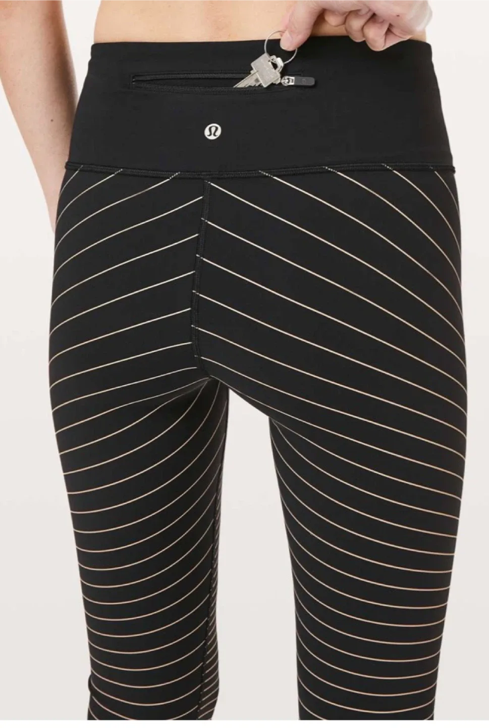 Lululemon Speed Wunder Tight 28" Black/Soft Sand image indicator(4)