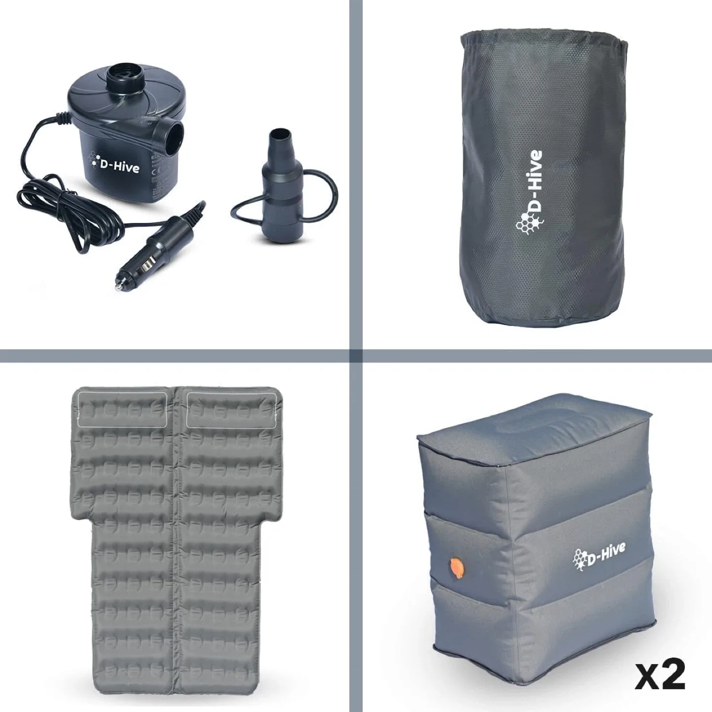 D-Hive SUV Air Mattress for Car Camping W Electric Pump image indicator(5)