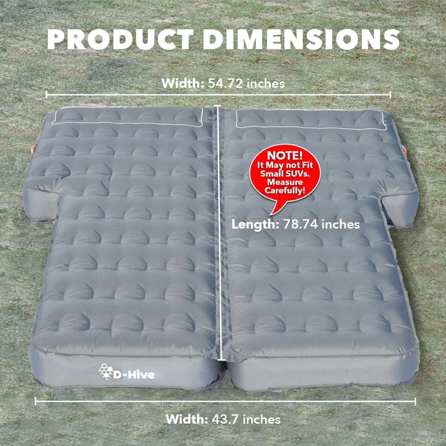 D-Hive SUV Air Mattress for Car Camping W Electric Pump - photo 4