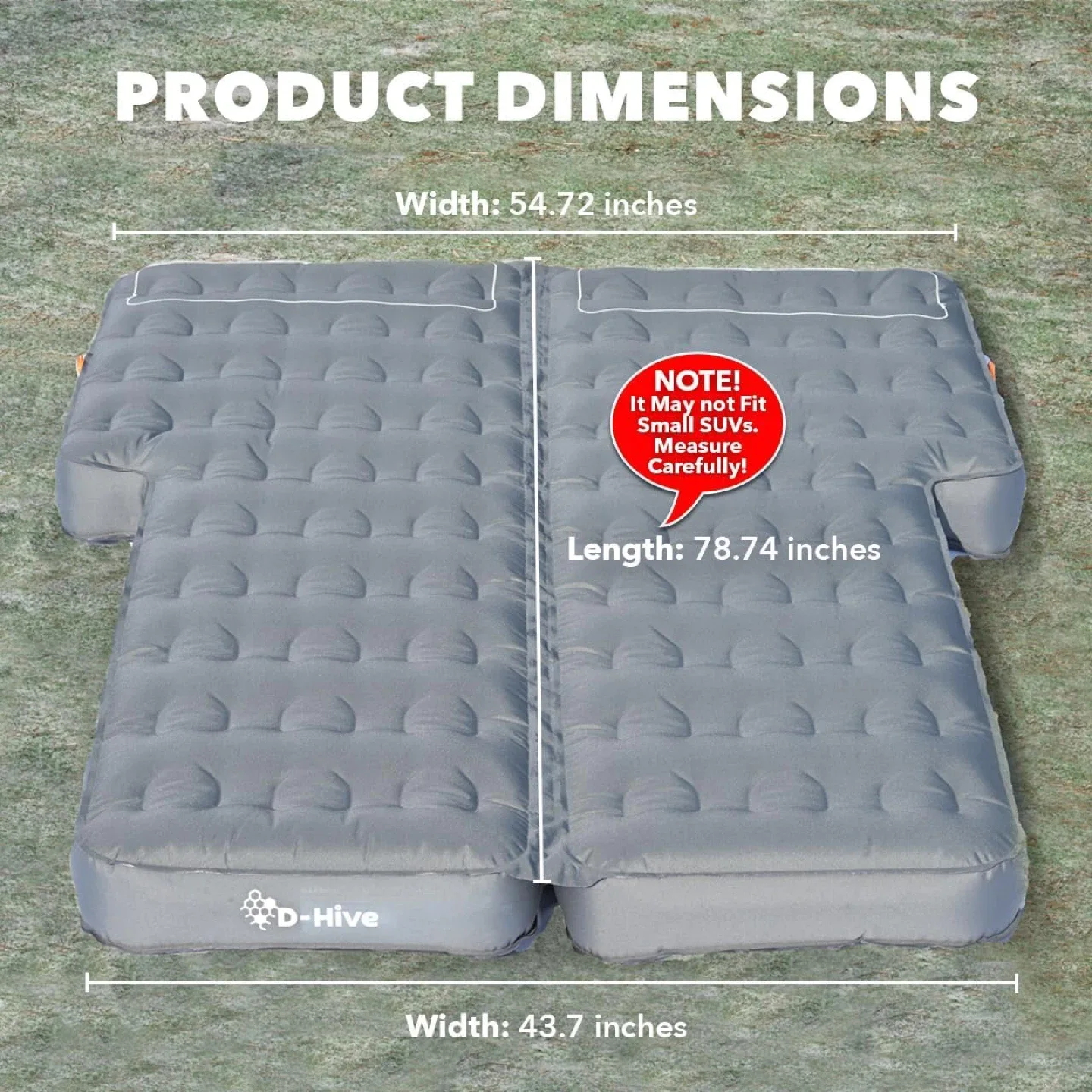 D-Hive SUV Air Mattress for Car Camping W Electric Pump image indicator(4)