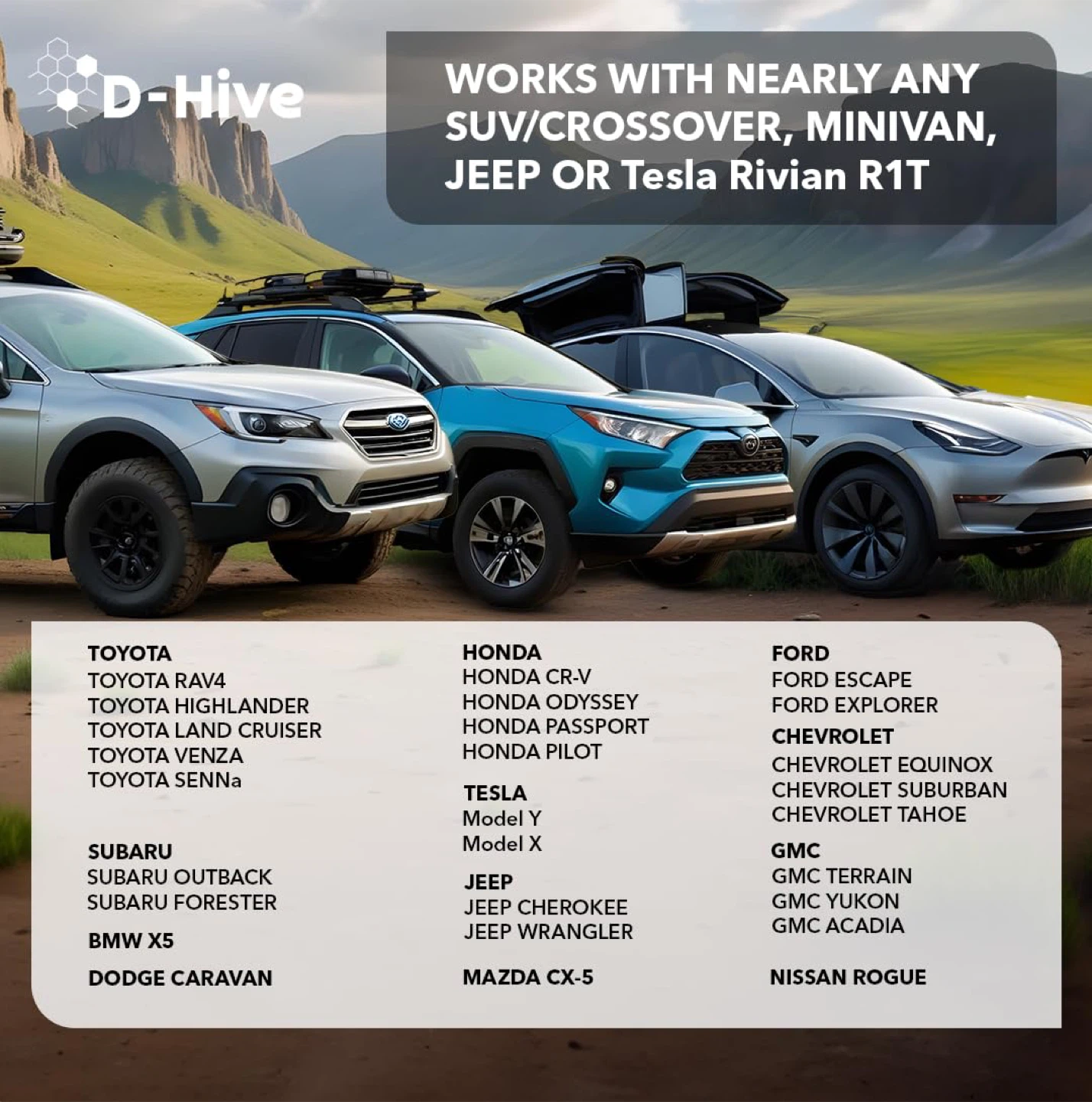 D-Hive SUV Air Mattress for Car Camping W Electric Pump - photo 3