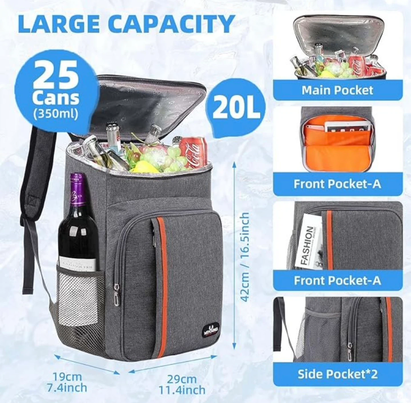 Insulated cooler backpack - photo 3