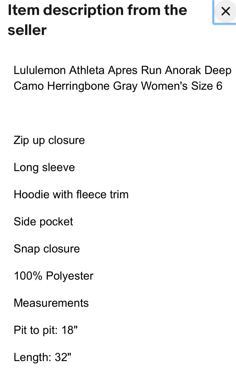 Lululemon Apres Run Anorak - Deep Camo Herringbone image indicator(7)