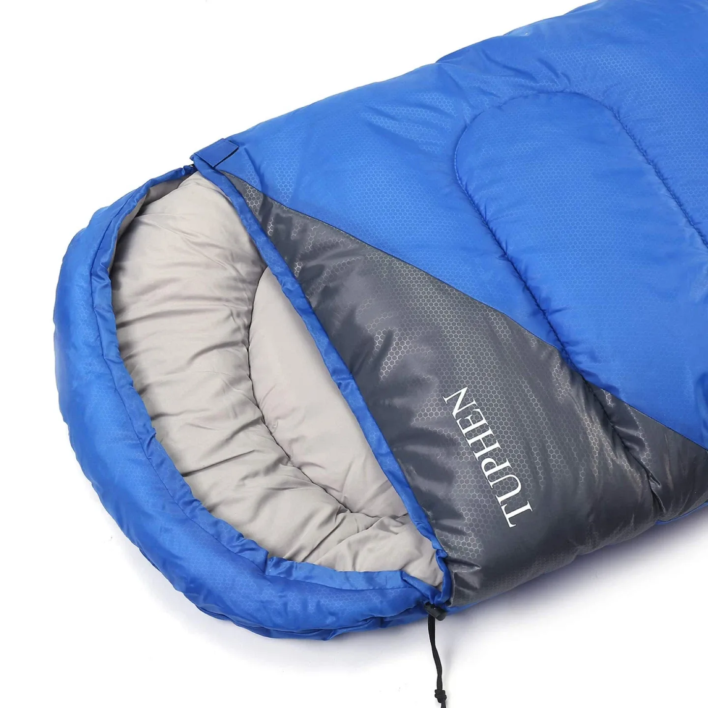 Tuphen Kids Camping Sleeping Bags w Carry Bag - Black + Blue image indicator(6)