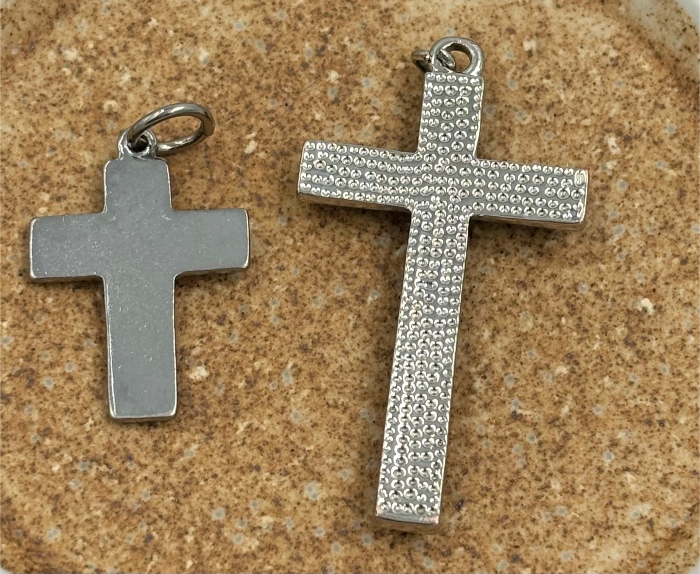 Black onyx and Blue shell Cross Pendants - photo 2