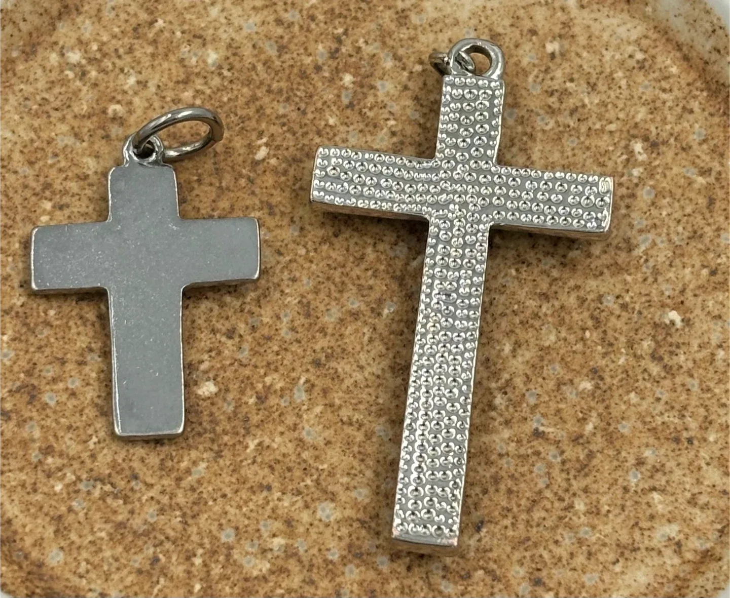 Black onyx and Blue shell Cross Pendants image indicator(2)