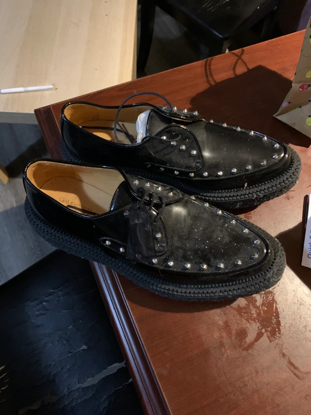 Giambattista Valli Black Studded Shoes