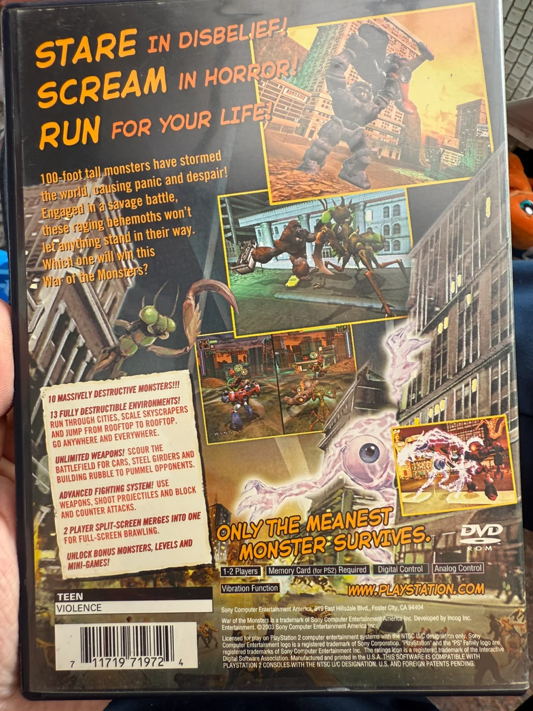 War of the Monsters - Playstation 2 Game - photo 3
