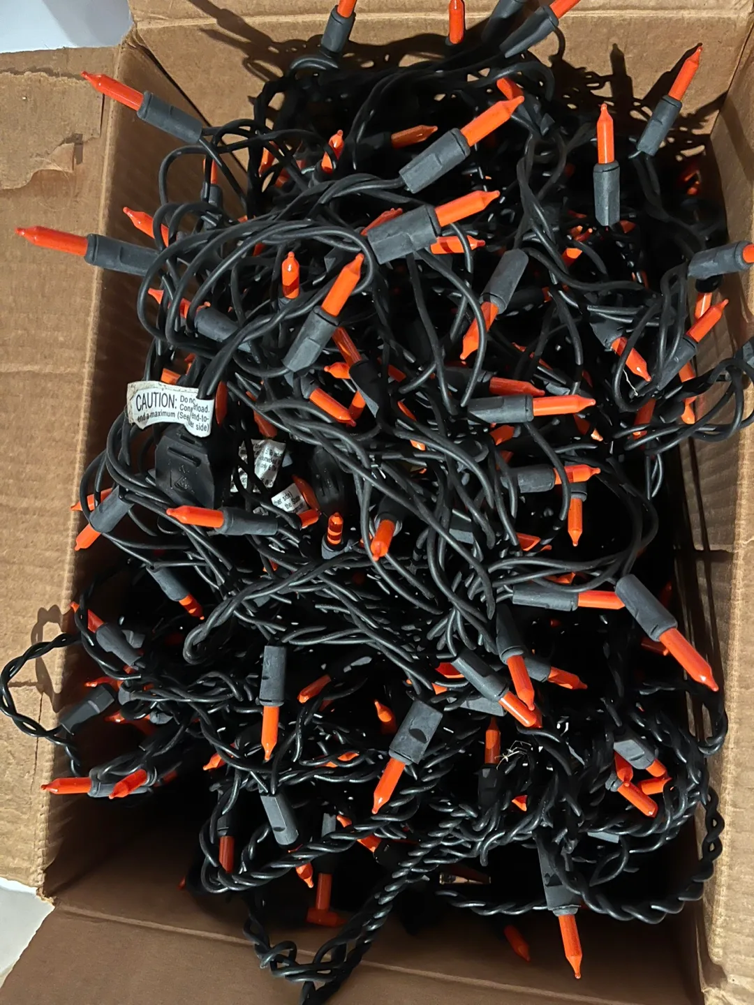 Orange Halloween String Lights - 100 Count image indicator(6)