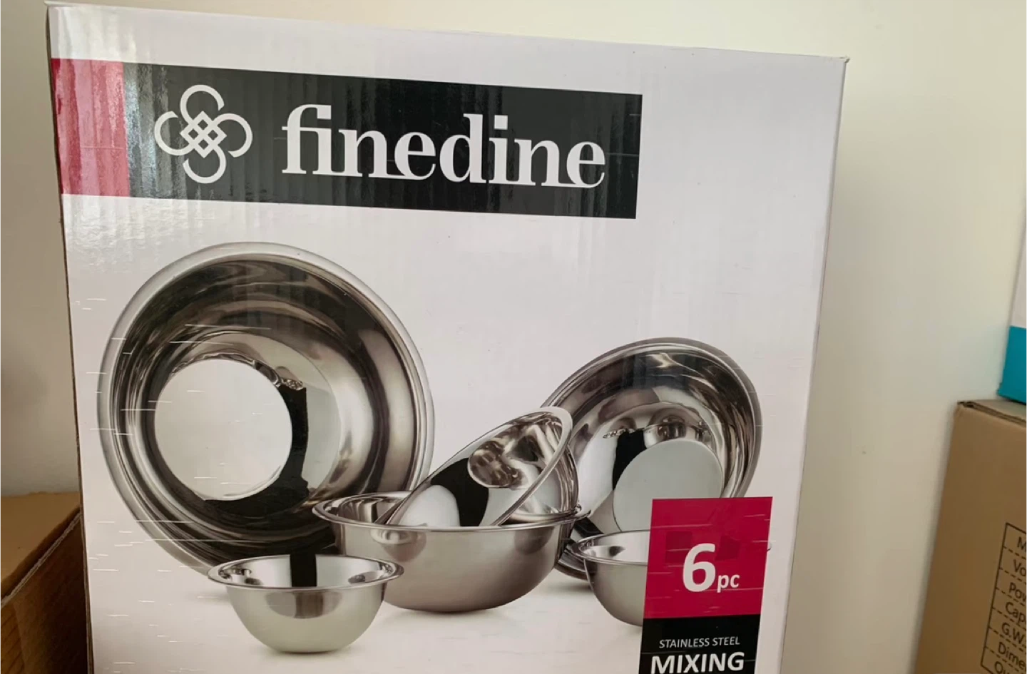Finedine 6-Piece Stainless Steel Mixing Bowl Set