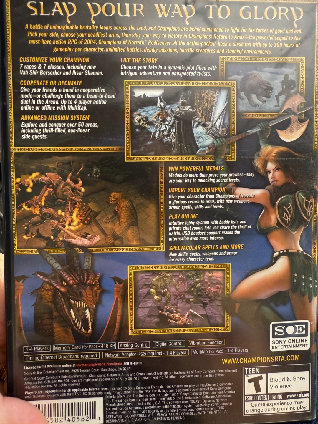 Champions: Return to Arms - Playstation 2 Game - photo 3