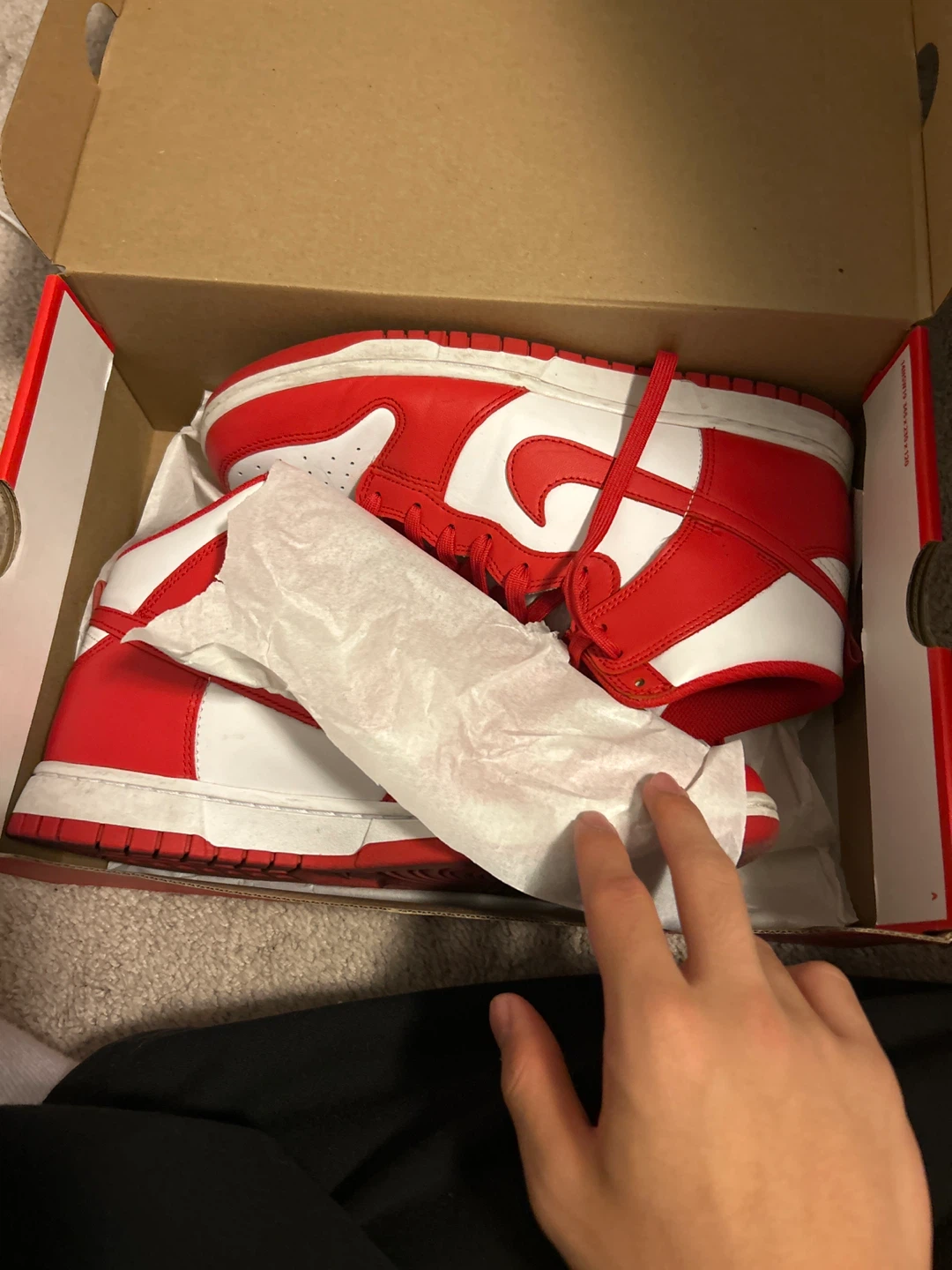University Red Dunk Highs