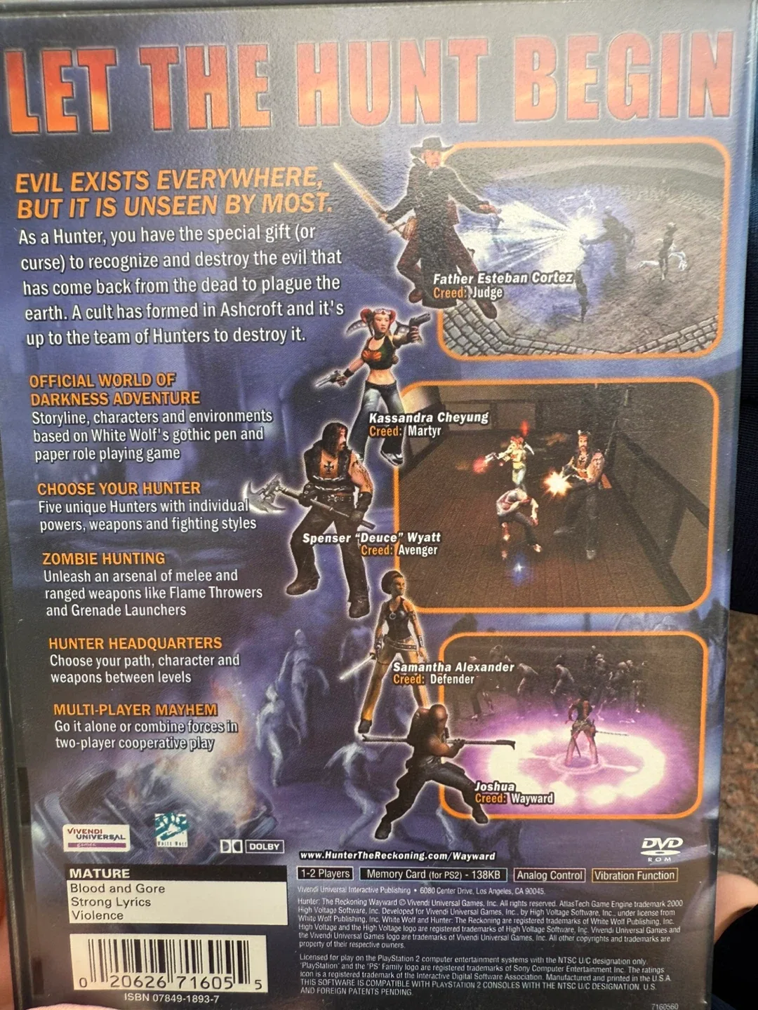 Hunter The Reckoning Wayward PS2 Game image indicator(3)