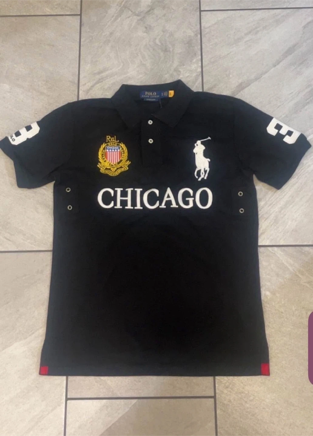 Polo Ralph Lauren Chicago Black Polo Shirt