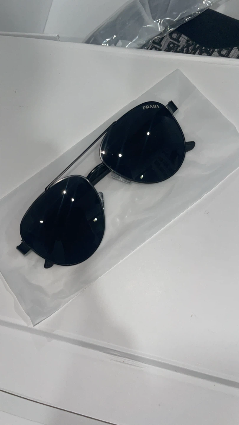 Prada Aviator Sunglasses - Black - photo 2