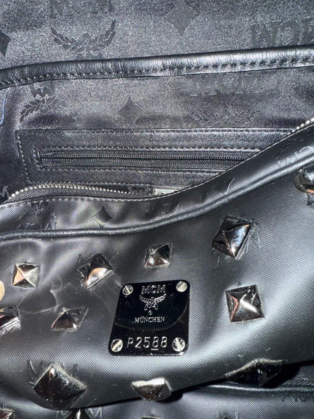 MCM Studded Backpack - Black - photo 4