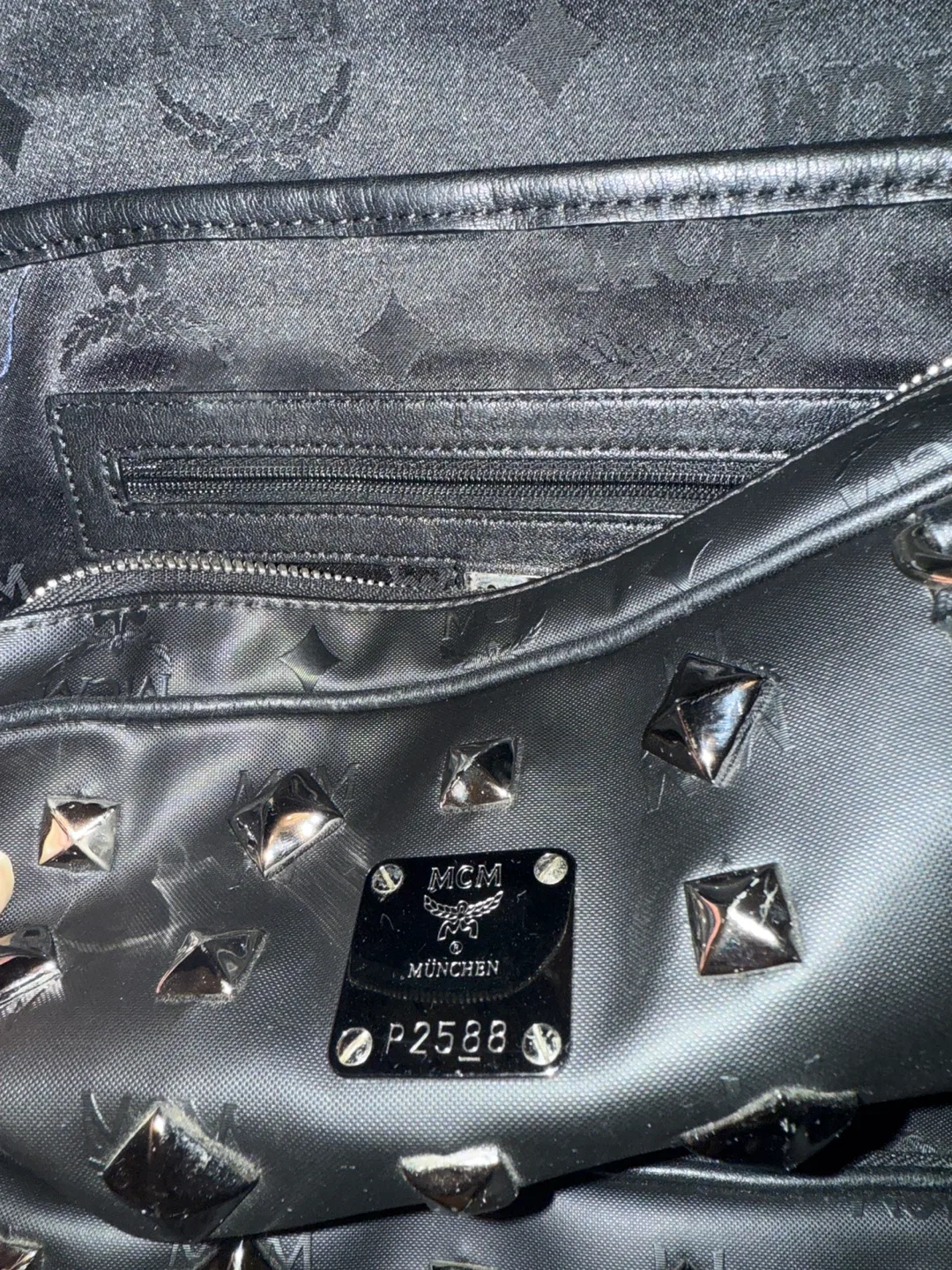 MCM Studded Backpack - Black image indicator(4)