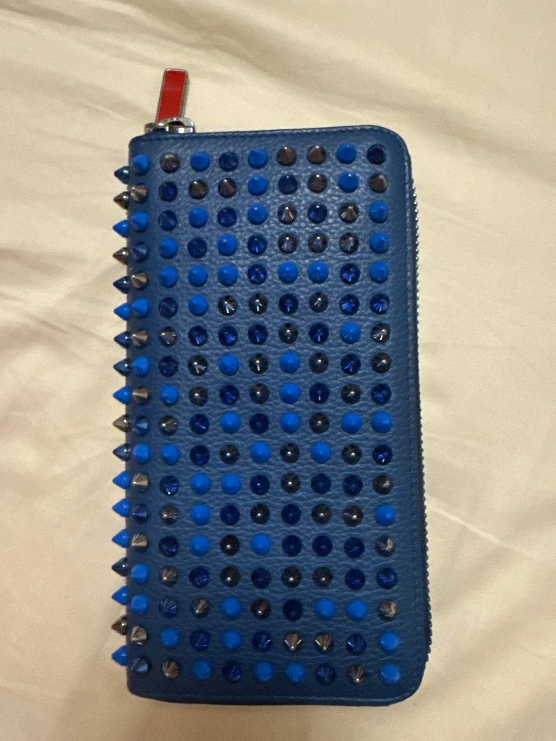 Christian Louboutin Blue Studded Wallet - photo 2