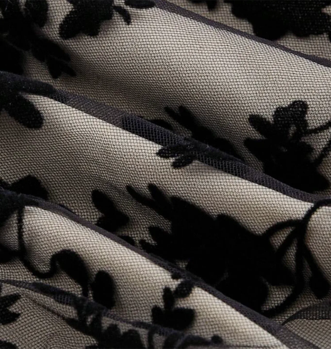 Floral Lace Mini Dress - Black image indicator(4)