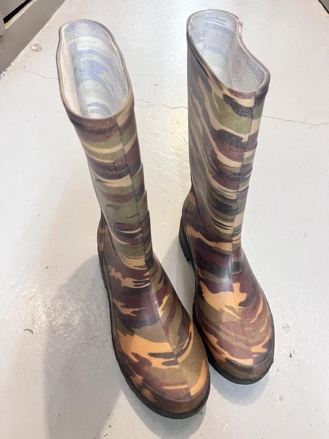 Camo Rain Boots - Size 10