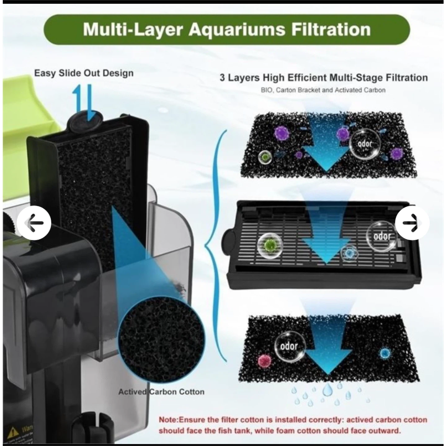 30-50 Gallon Aquariums Power Filter with Surface Skimmer - photo 3