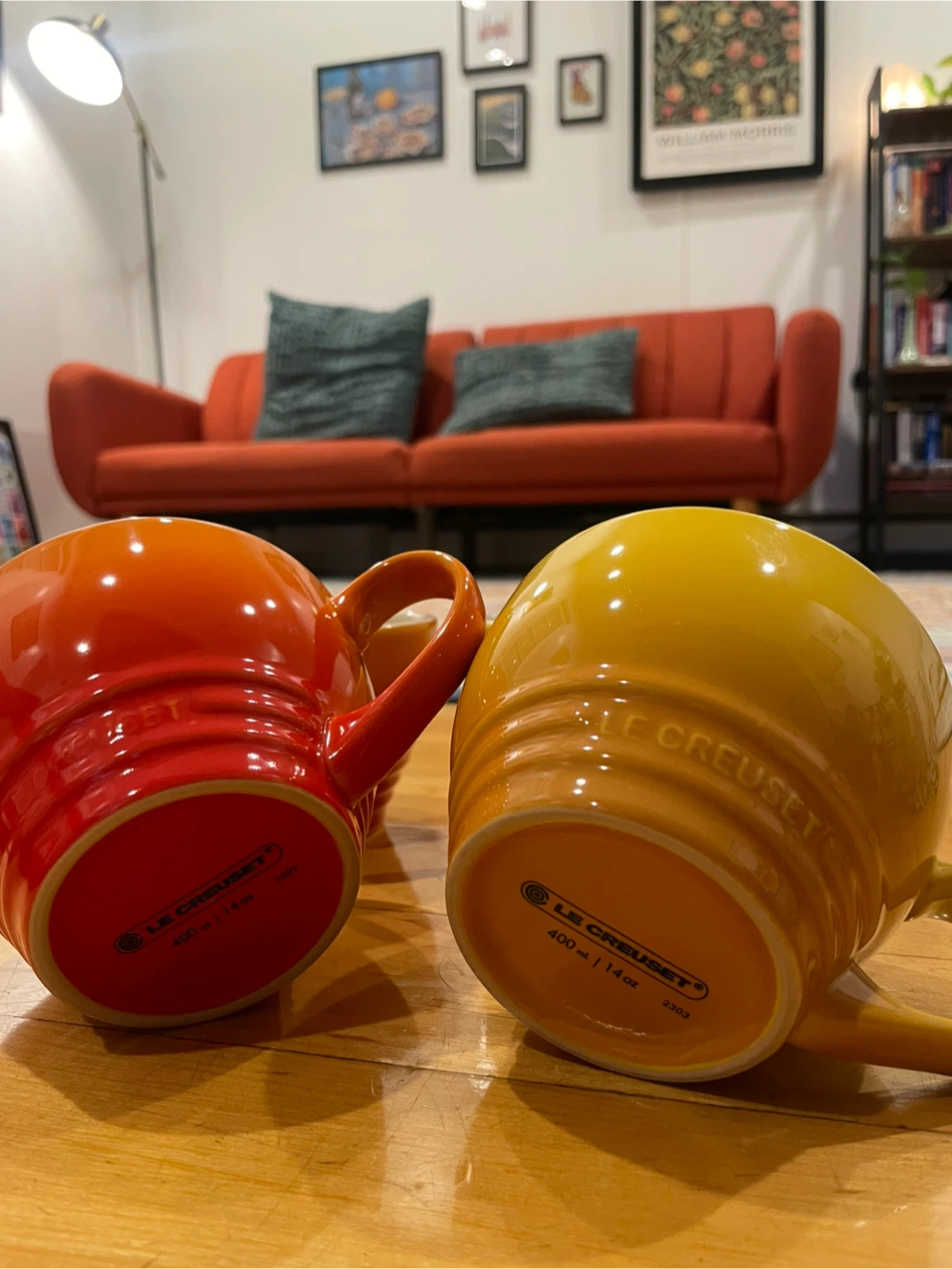 Le Creuset Mugs, Set of 4 (Orange & Yellow) - photo 2