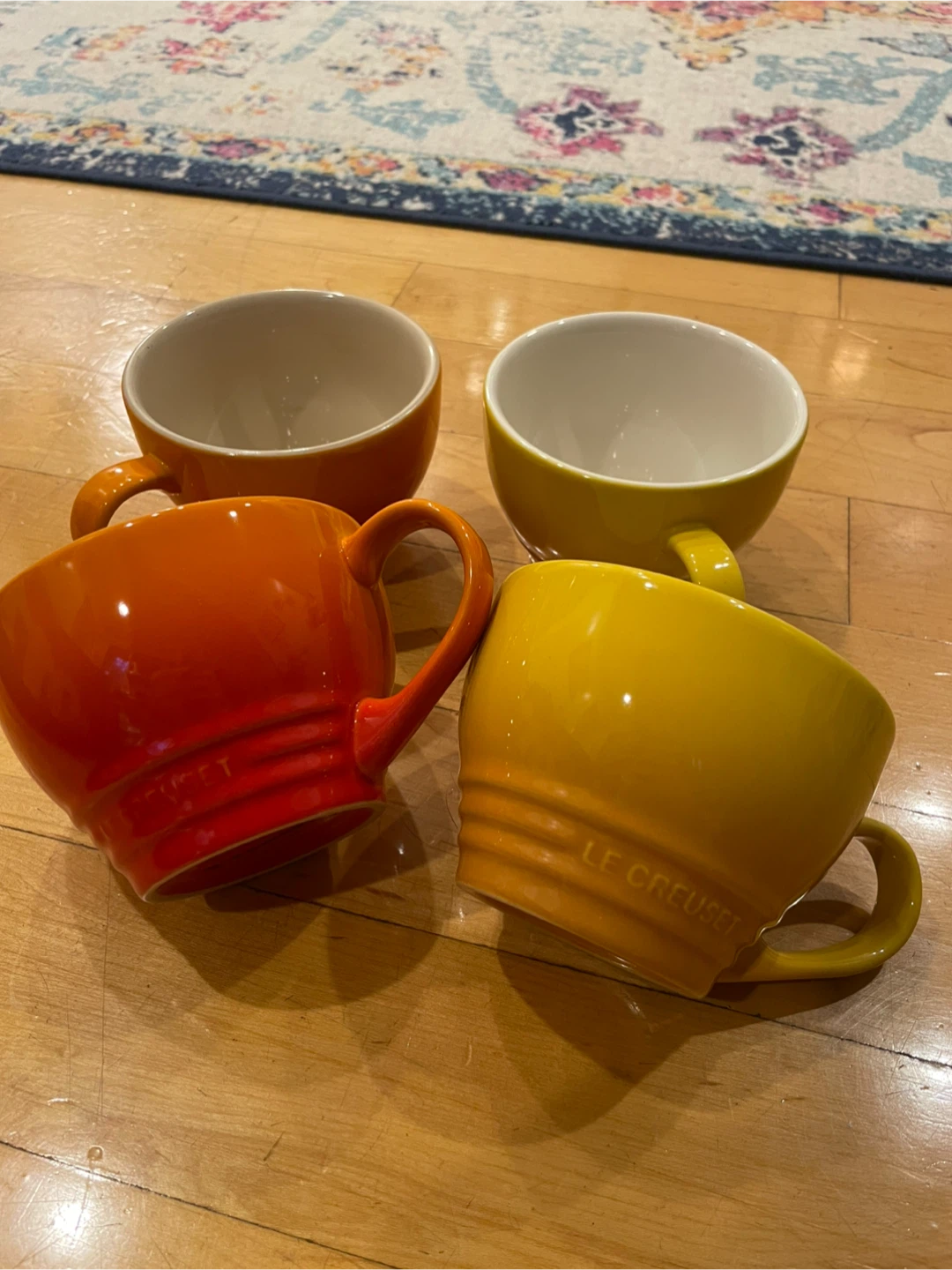 Le Creuset Mugs, Set of 4 (Orange & Yellow) - photo 3