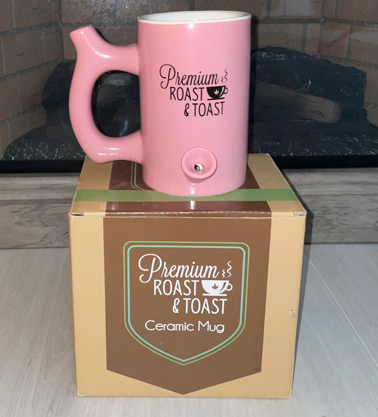 Premium Roast & Toast Pink Ceramic Mug thumbnail