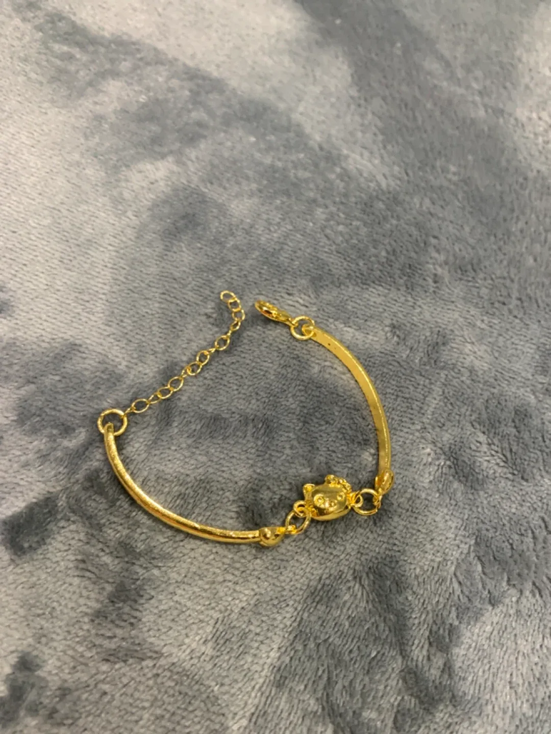 Gold  Plated Hello Kitty Bracelet thumbnail