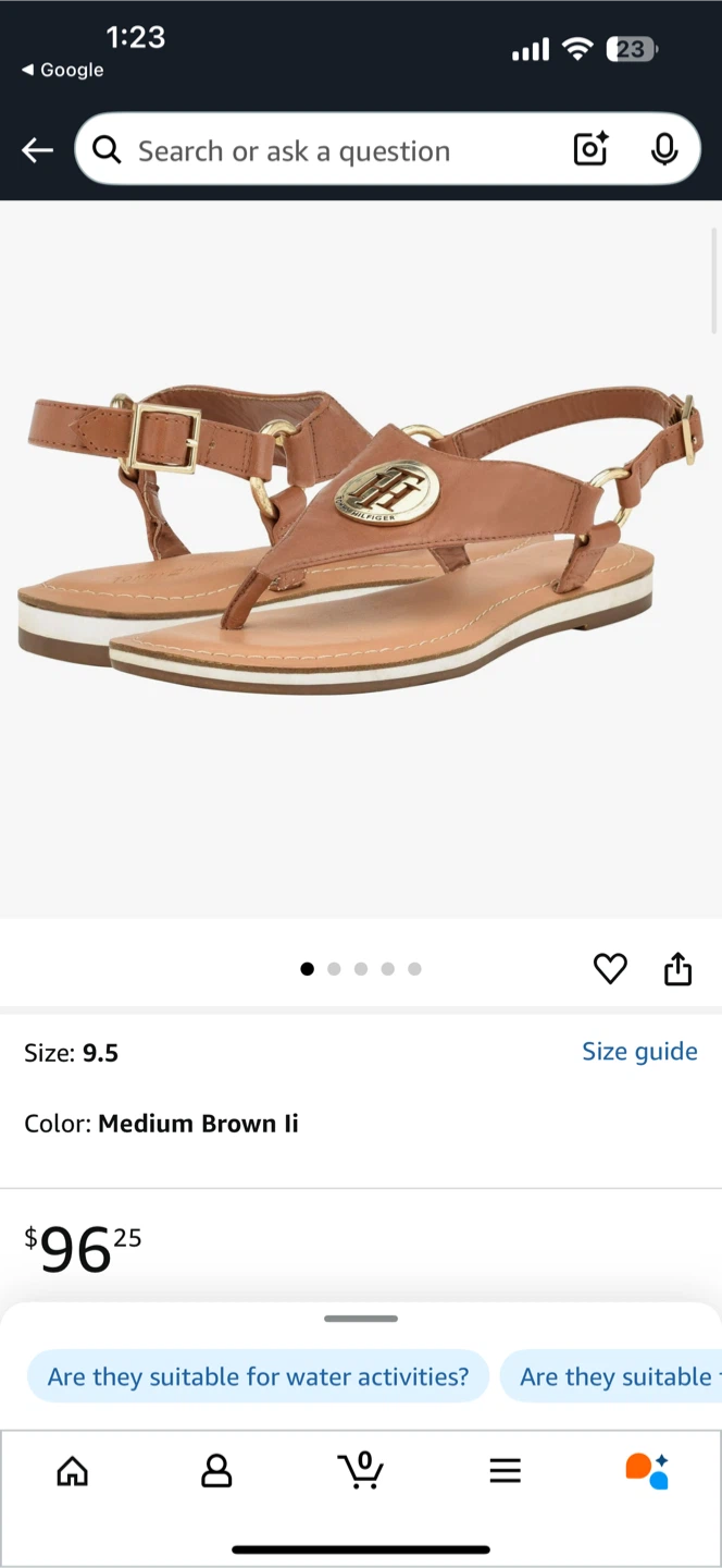 Tommy Hilfiger Sandals - Size 7 Brown - photo 2