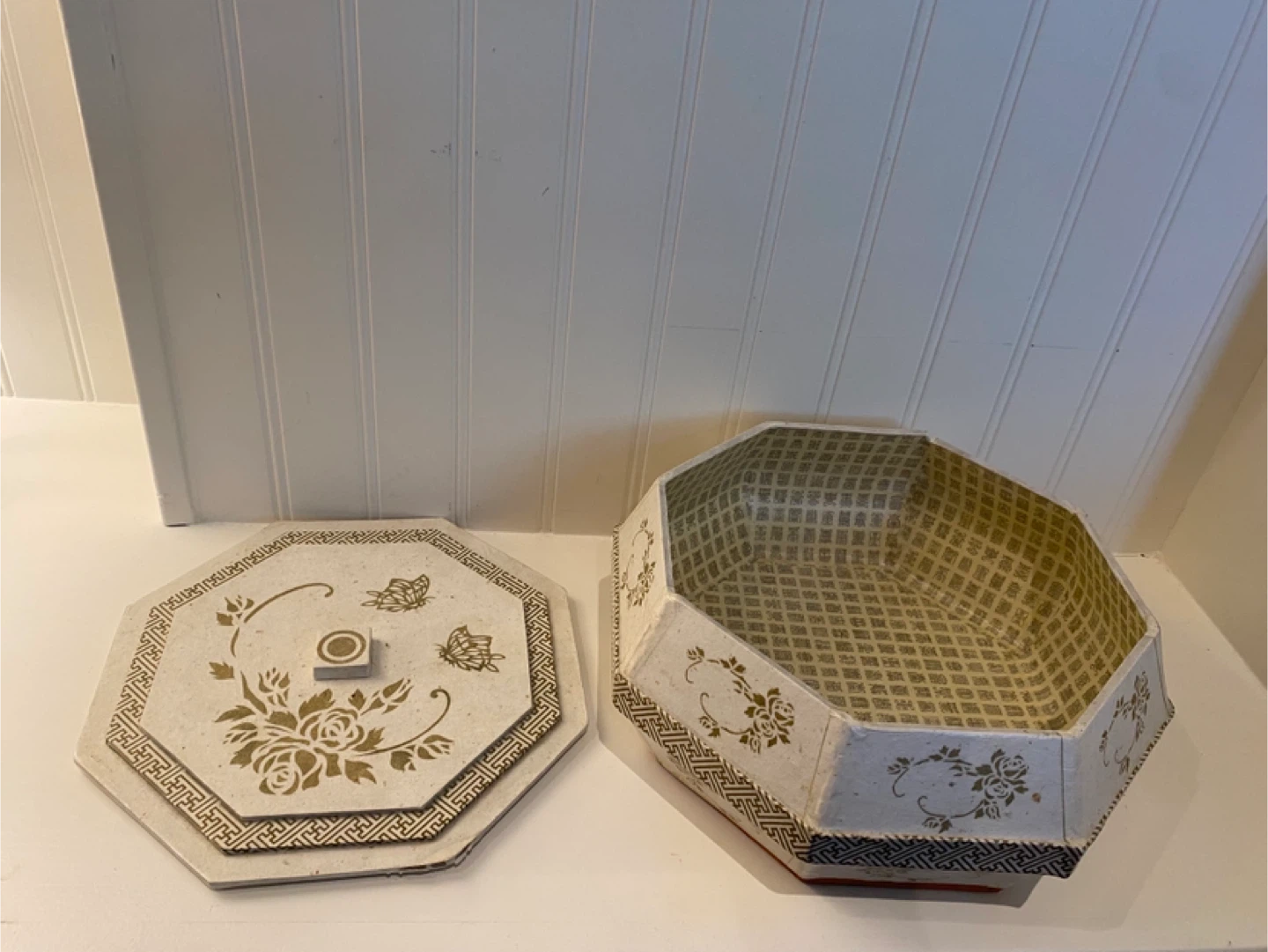 Decorative Octagon Box with Lid - photo 2