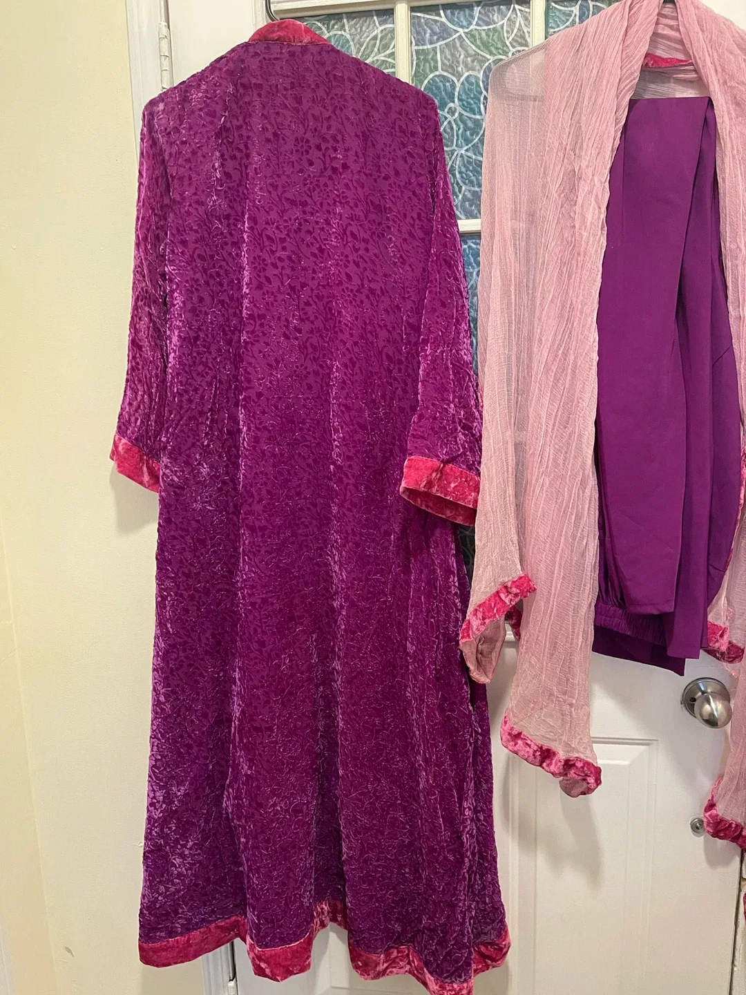 Purple Velvet Salwar Kameez Suit image indicator(2)
