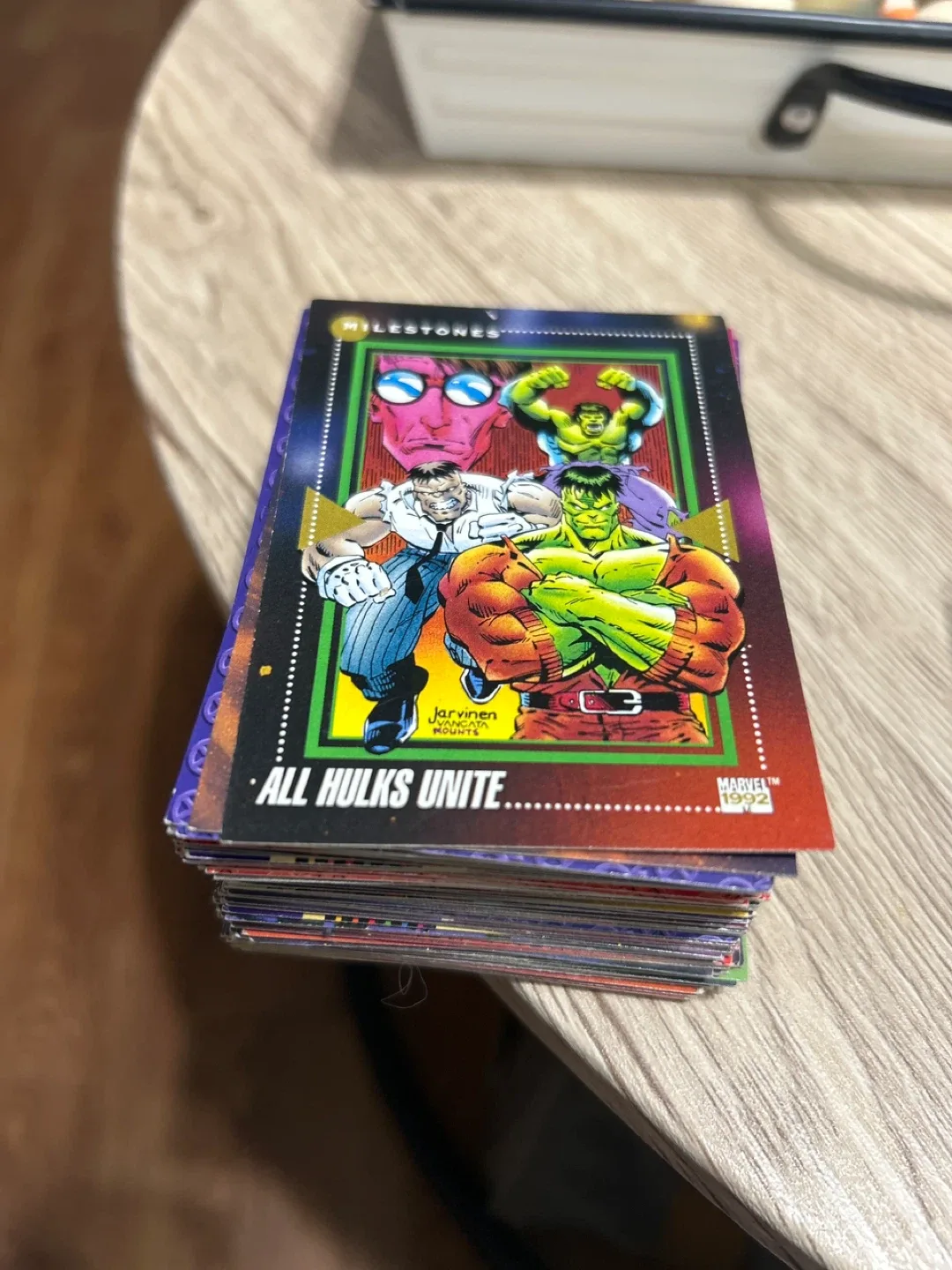Marvel 1992 'All Hulks Unite' Trading Cards thumbnail