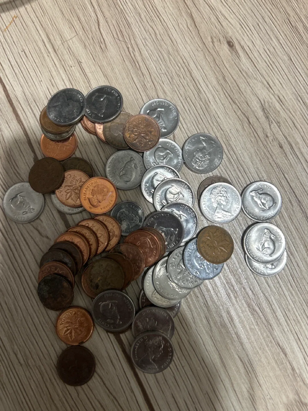 Canadian Coins - Pennies, Nickels, Dimes thumbnail