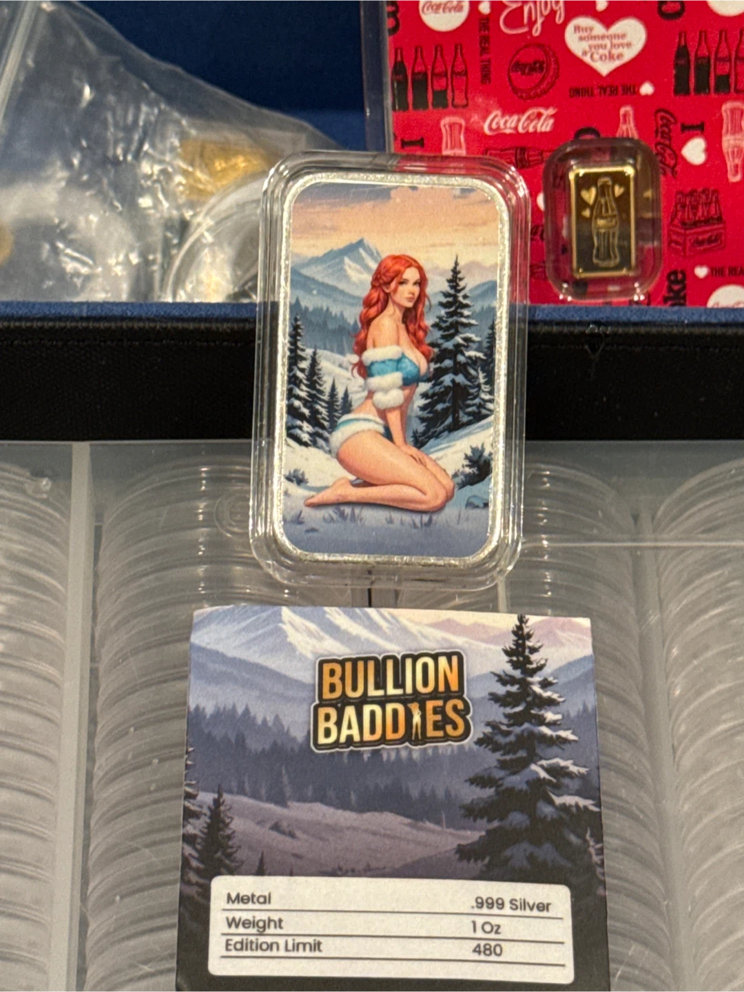 Bullion Baddies Scarlett Snow 1 oz Silver Bar