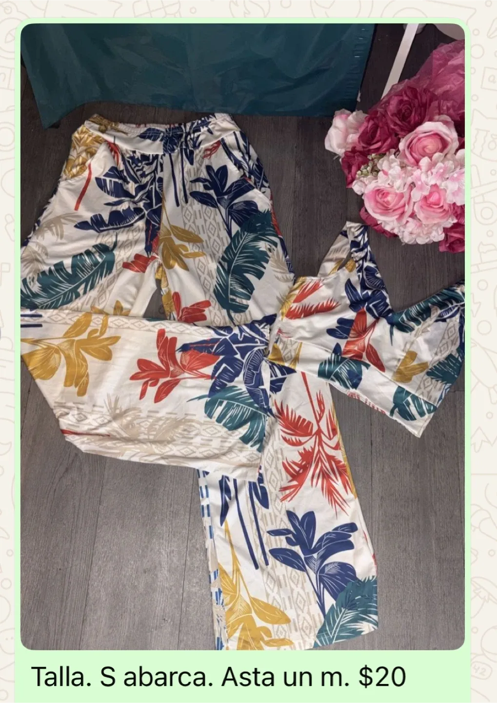 Floral Print Two-Piece Set - Size S thumbnail