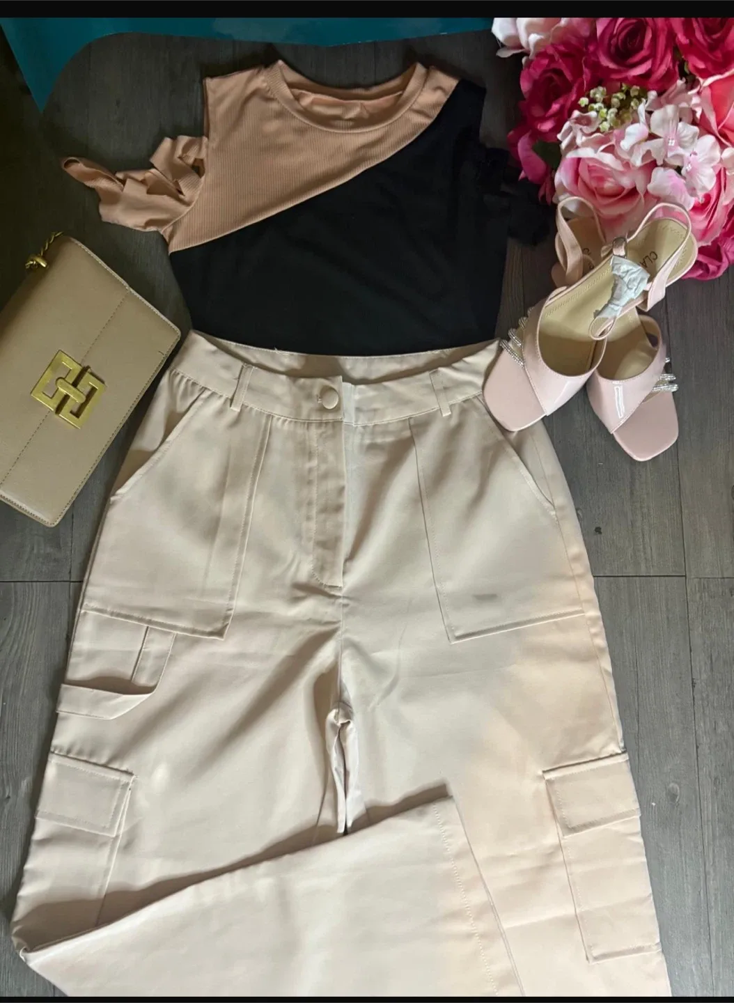Beige Cargo Pants thumbnail