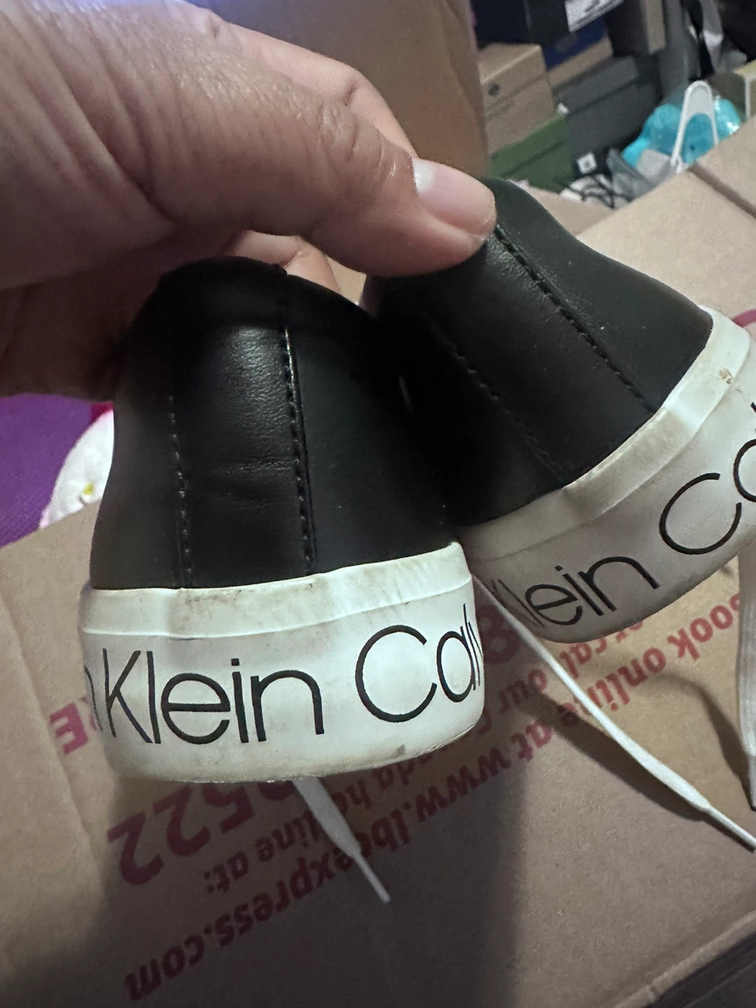 Calvin Klein Black Sneakers - Size 7 - photo 3