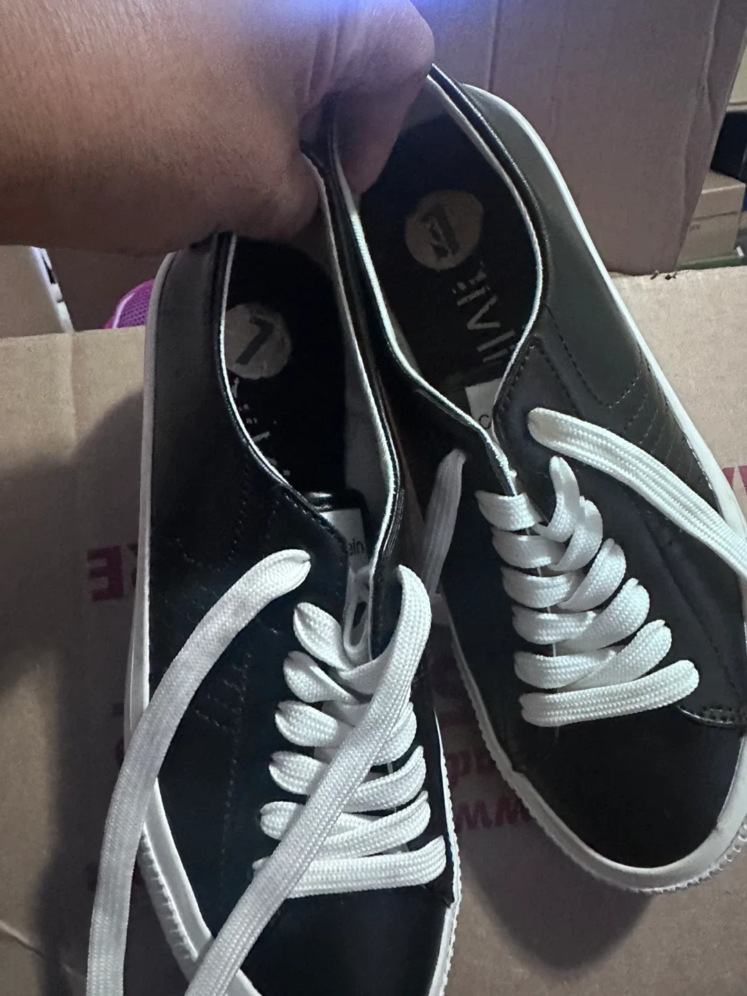 Calvin Klein Black Sneakers - Size 7 thumbnail