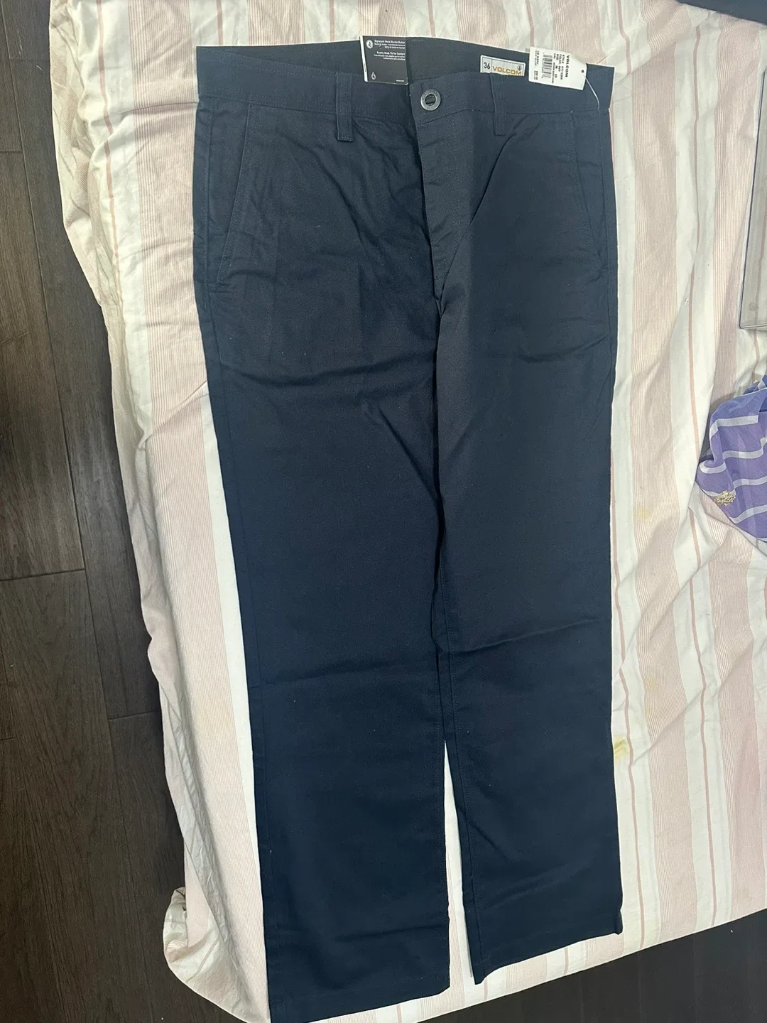 Volcom Men's blue Frickin Modern Stretch Chino Pants - 36 thumbnail