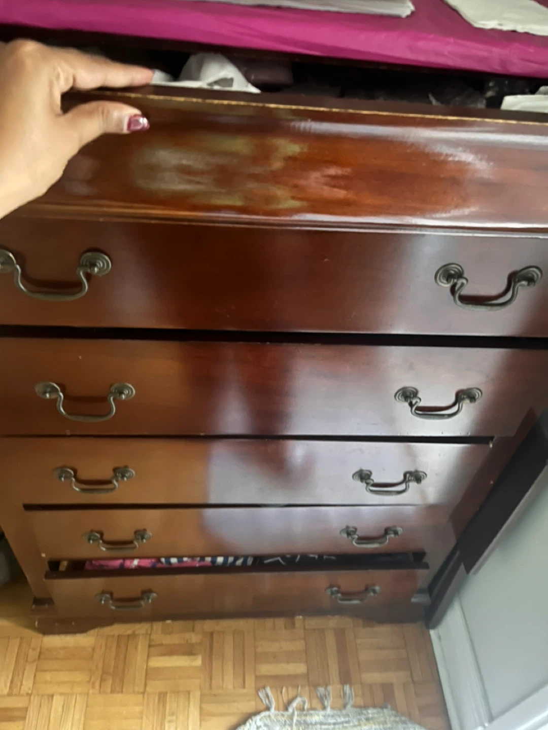 Wooden 5-Drawer Dresser
