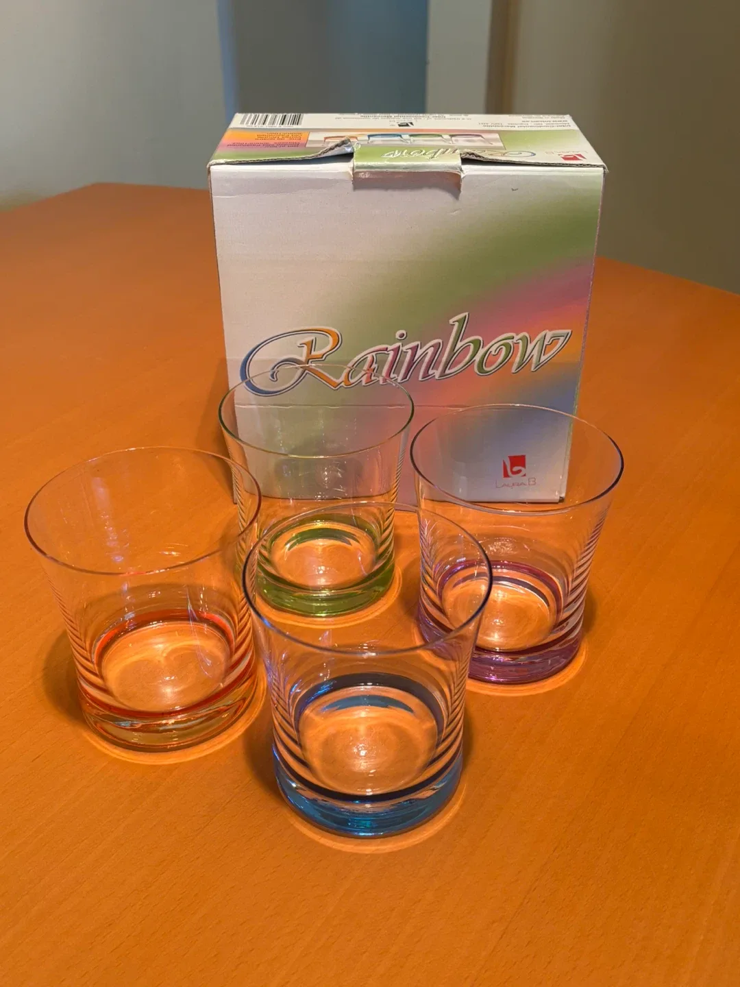 Rainbow Double Old Fashioned Glasses (Set of 4) thumbnail