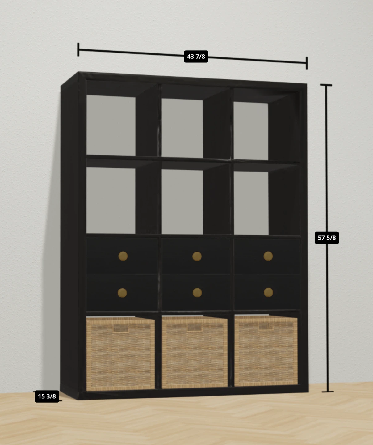 IKEA Kallax Shelf Unit with Inserts - photo 3