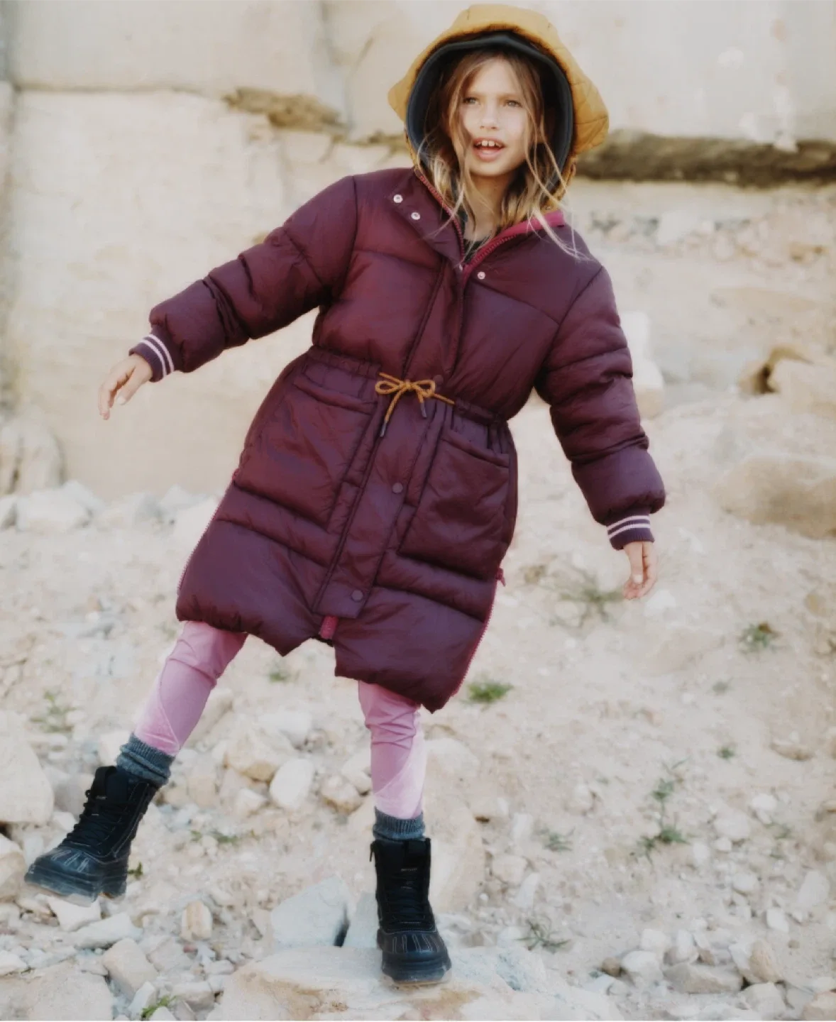 Zara Kids Puffer Coat Size 7 thumbnail