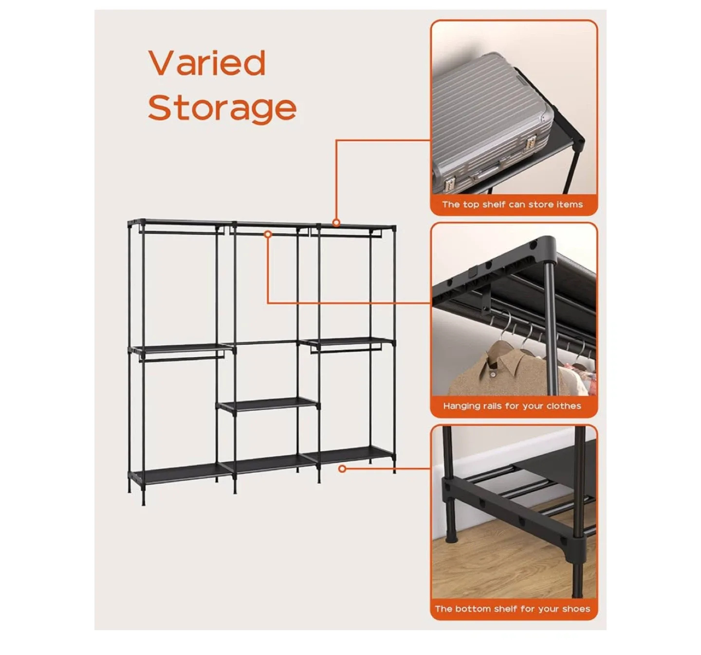 CASAMAYA Wardrobe Closet Organizer, New in Box! image indicator(3)