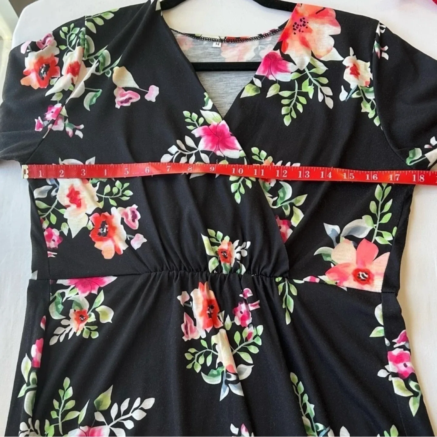 PatPat Wrap Style Floral Maternity Midi Dress Womens Size M image indicator(6)