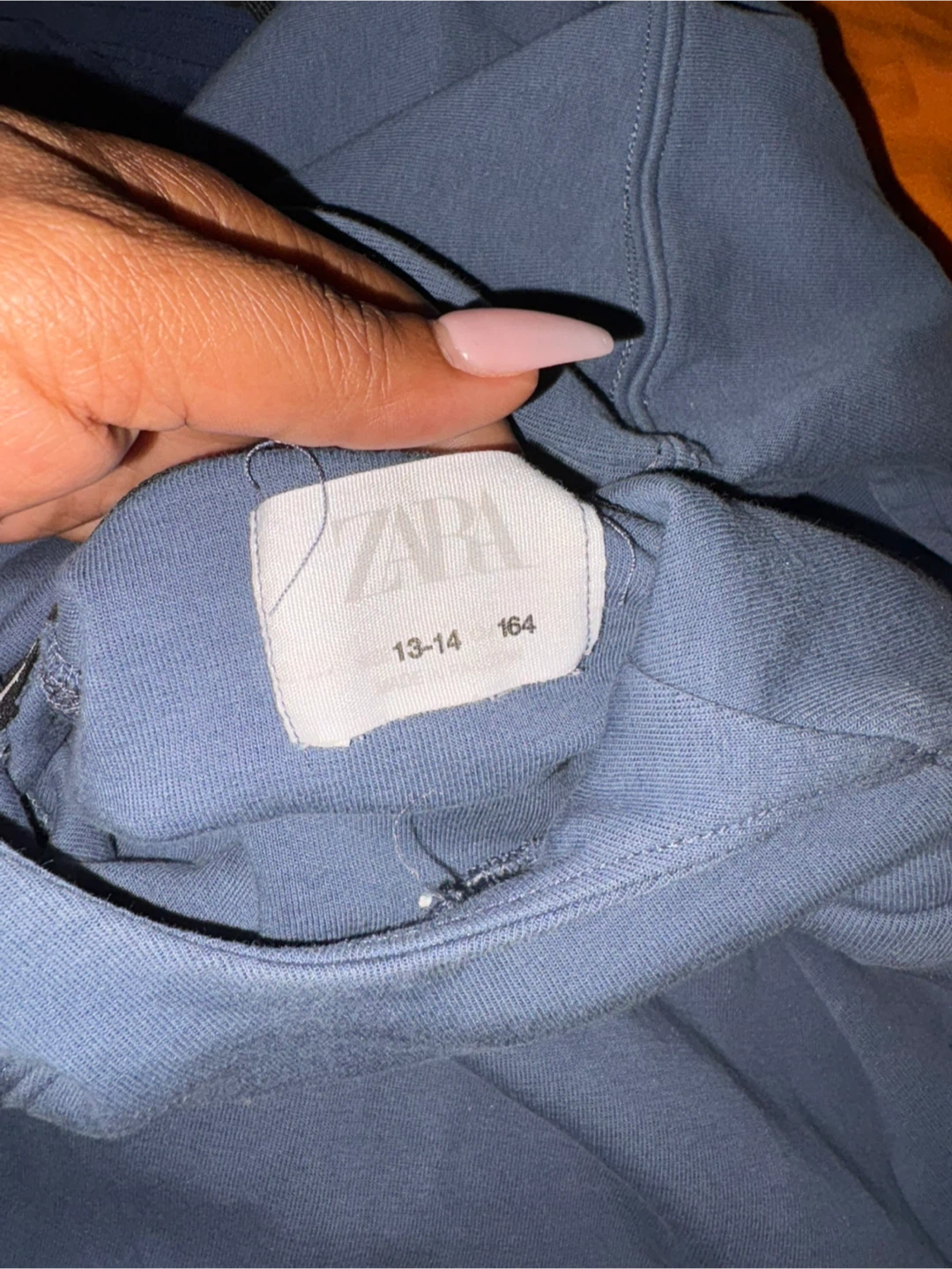 Zara Blue Hoodie & Sweatpants Set (Size 13-14)