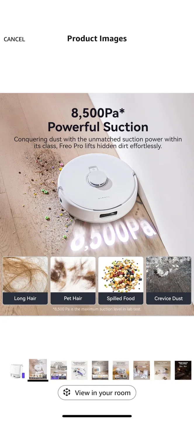 Narwal Freo Pro Robot Vacuum image indicator(2)